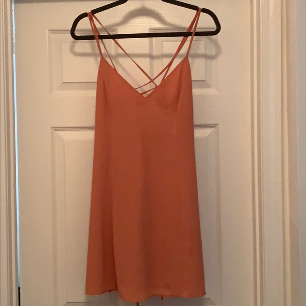 Peach dress